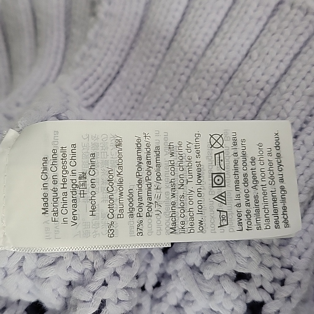 J. Crew Womens Wide Neck Summer Beach Sweater With Pointelle Stitch Size S - Picture 9 of 12